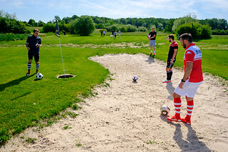Une partie de FootGolf en famille - FootGolf Parc Lac du Der - Giffaumont-Champaubert (51)