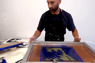 Atelier d'initiation à la  sérigraphie sur papier à Paris 11ème