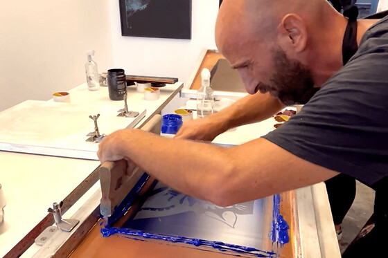 Atelier d'initiation à la  sérigraphie sur papier à Paris 11ème