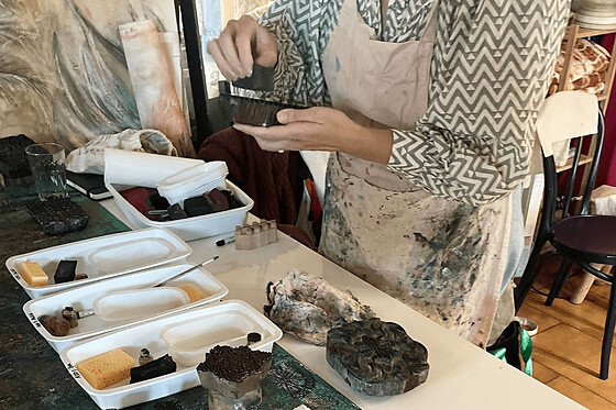 Initiation à la technique du Block Print à Martigues (13)