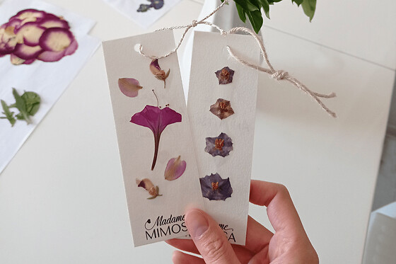 Atelier marque page végétal à Ollioules (83)