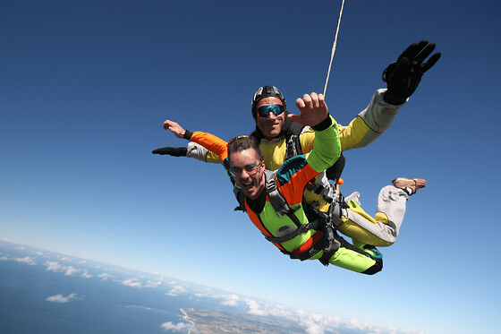 Saut en Parachute tandem Deauville Trouville Honfleur Etretat
