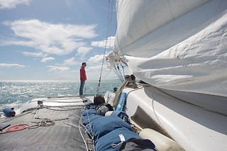 Navigation sur catamaran de course - Voilemed - Le-Grau-du-Roi (30)