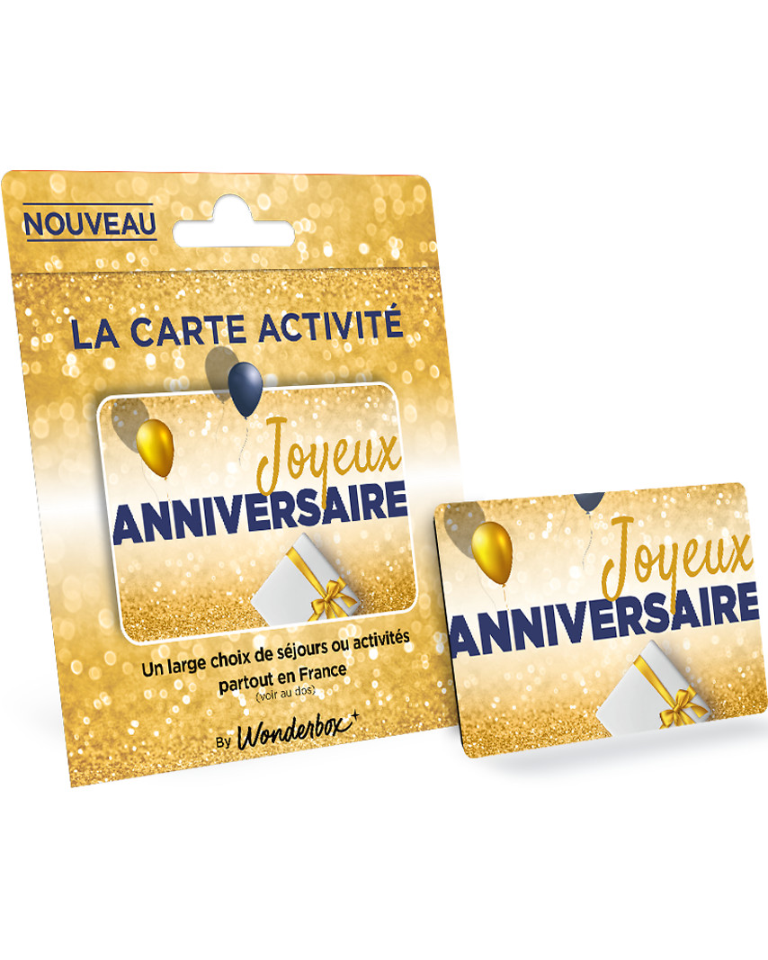 Carte Activité Joyeux Anniversaire