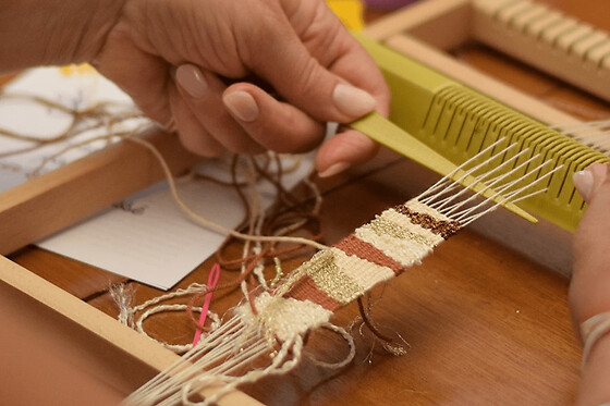 Atelier tissage de bracelet manchette à Montauban (82)