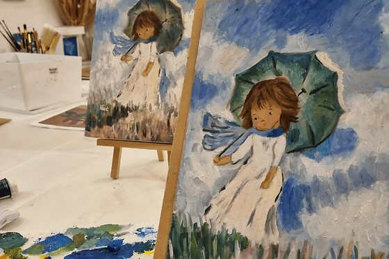 Atelier parent/enfant peinture sur toile à Paris 15ème