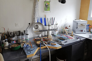 Atelier soufflage de verre "Bijoux et perles" à Gahard (35)