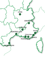 Week-end dans le sud-est