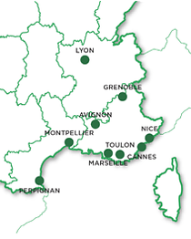 Week-end dans le sud-est