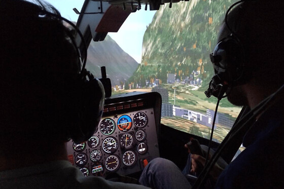 Simulateur de pilotage d'hélicoptère Bell 206 à Metz (57) - Pack Duo
