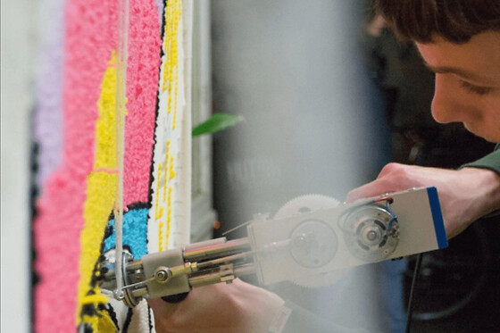 Atelier création d'un tapis en 