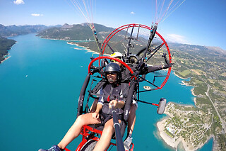 Baptême de l'air en parapente à moteur à Crots (05) - Vol Découverte - 15 mn