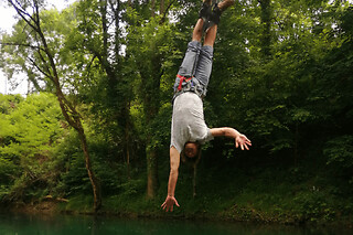 Saut à l'élastique avec touché d'eau du Viaduc d'Arudy (64) - Tarif individuel