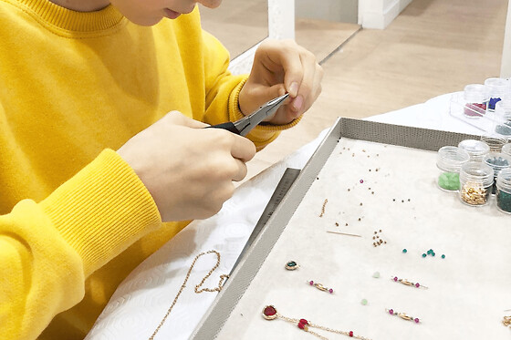 Atelier enfant création de bijoux à Paris 16ème