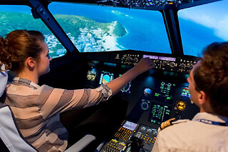 Simulateur de pilotage d'avion de ligne à Lyon - Duo