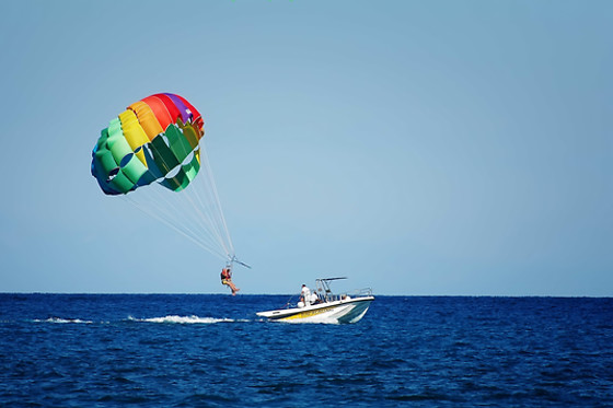 Parachute ascensionnel et kayak pour 2 - Plage des Marines - Villeneuve-Loubet (06)