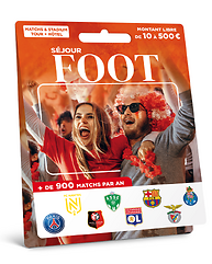 Carte Billetterie - Séjour Foot